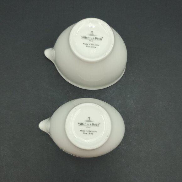 Villeroy & Boch White Individual Creamers Fine China Personal Sauce Servers - Picture 4 of 8